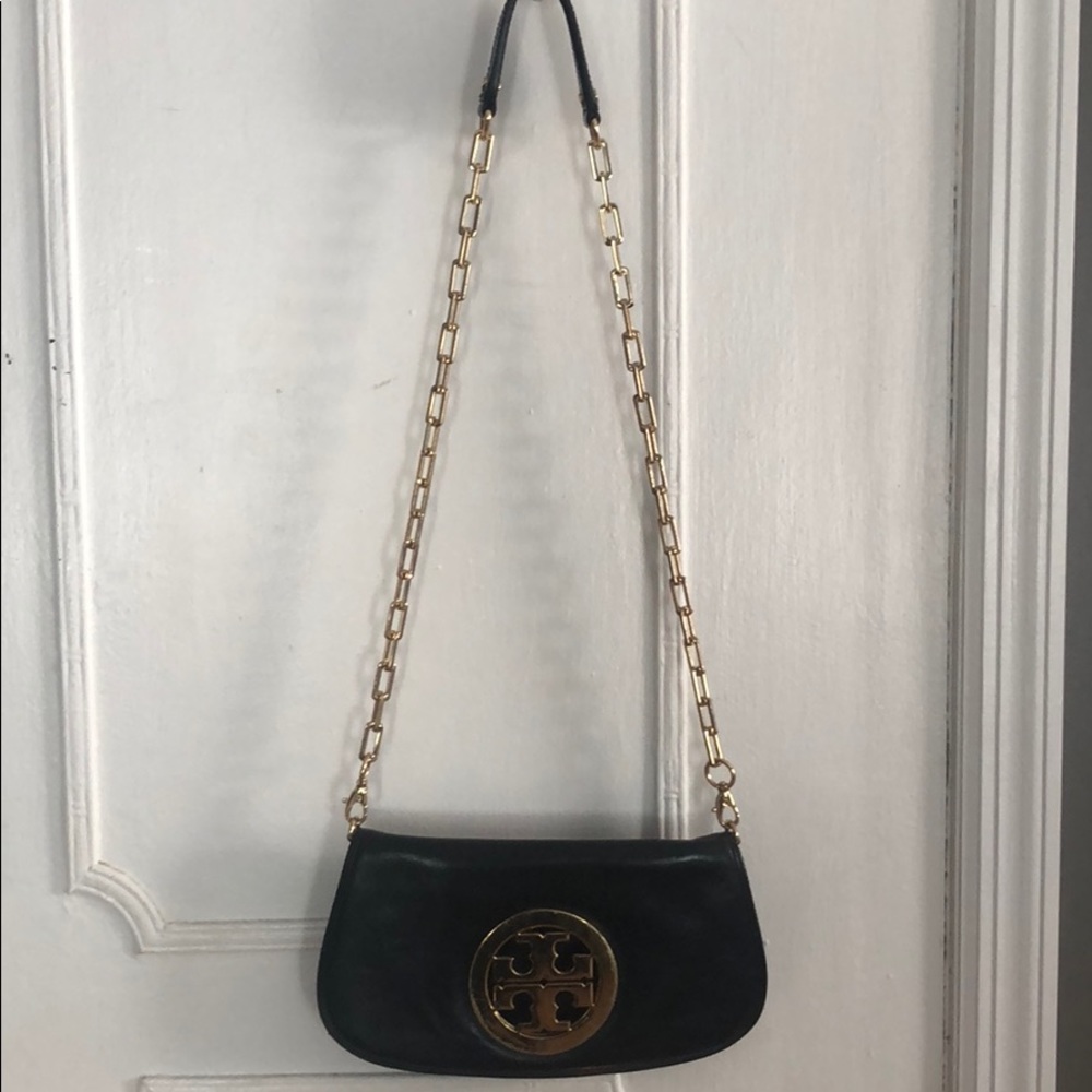 Tory Burch Gold Chain Evening Purse/Clutch